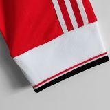 1983 M Utd Home Red Retro Long Sleeve Soccer Jersey