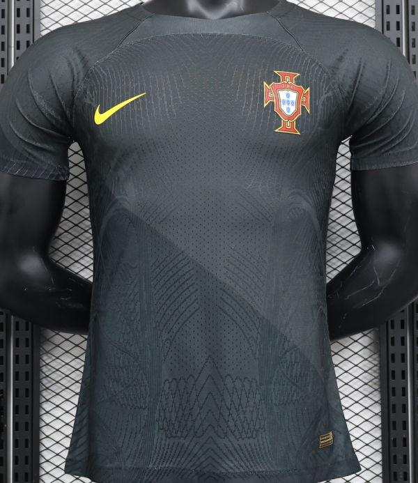 2023/24 Portugal Special Edition Black Grey Player Version Jersey