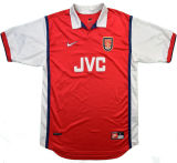 ANELKA #9 ARS Home Retro Jersey 1998/99 (Have Patch 带 1997-1998 金双臂章 FA Premier League Font 英超字体 ) ★★
