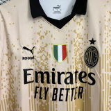 2023 AC Milan x KOCHÉ Glod Fans Soccer Jersey 带胸前章