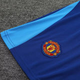 2023/24 M Utd Goalkeeper Blue Fans Soccer Jersey(A Set)