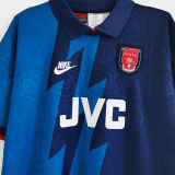 BERGKAMP #10 1995/96 ARS Away Blue Retro Jersey (有背号下英文) ★★