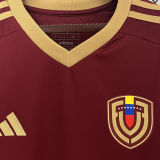 2024/25 Venezuela Home Red Fans Soccer Jersey