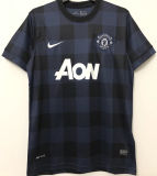 2013/14 M Utd Away Black Retro Soccer Jersey