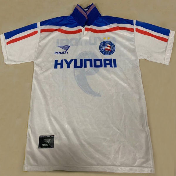 1998/99 Bahia Home White Retro Soccer Jersey