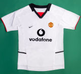 2002/03 M Utd Away White Retro Soccer Jersey