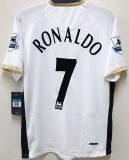 RONALDO #7 M Utd Away Retro Jersey 2006/07 (Have Patch 带双臂章 FA Premier League Font 英超字体 ) ★★