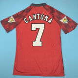 1996/97 M Utd Home Red Long Sleeve Retro Soccer Jersey