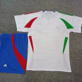 2024 Italy Away White kids Soccer Jersey