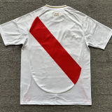 2024/25 Peru Home White Fans Soccer Jersey