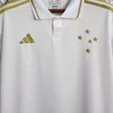 2023 Cruzeiro White Memorial Fans Soccer Jersey