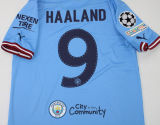 2022/23 Man City 1:1 Quality Home Blue Fans Soccer Jersey