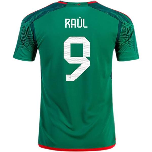 RAÚL #9 Mexico 1:1 Quality Home Green Fans Jersey 2022/23 ★★