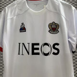 2023/24 Nice Away White Fans Soccer Jersey