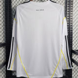 2009/10 RM White Home Retro Long Sleeve Jersey