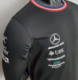 2022 Mercedes AMG Petronas F1 Black Long Sleeve Team T-Shirt