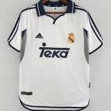 2000/01 RM Home White Retro Soccer Jersey