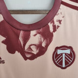 2022 Portland Timbers Away Pink Heritage Rose Fans Jersey