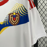 2024/25 Venezuela Away White Fans Soccer Jersey