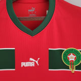 ZIYECH #7 Morocco Home Red Fans Jersey 2022/23 ★★