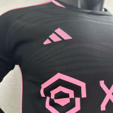 2023/24 Inter Miami Away Black Player Version Long Sleeve Jersey