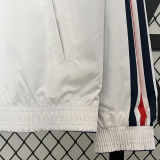 2024 France Blue White Reversible Windbreaker 双面