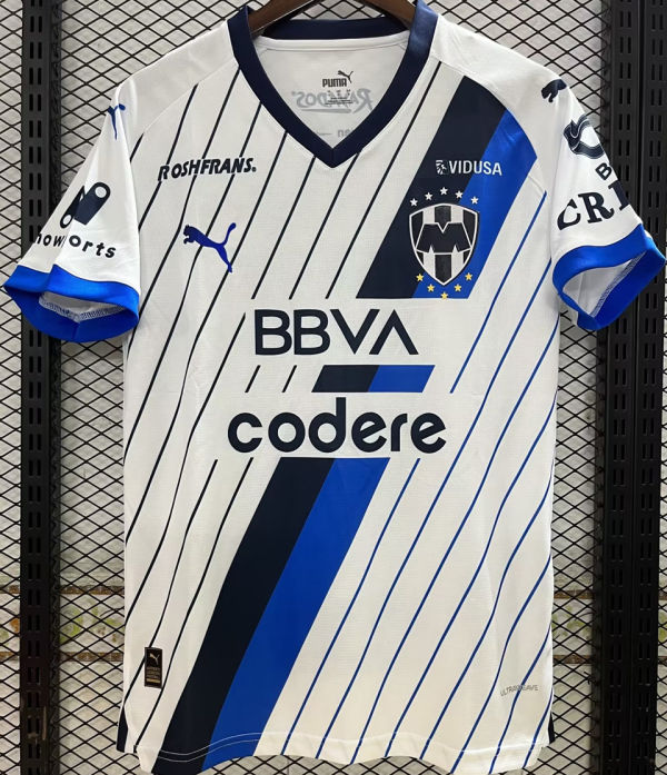 2023/24 Monterrey Away White Fans Soccer Jersey