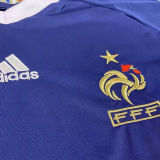 2010 France Home Blue Retro Soccer Jersey