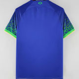 NEYMAR JR #10 Brazil Away Blue Fans Jersey 2022/23 ★★