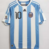 2010 Argentina Home Retro Retro Soccer Jersey