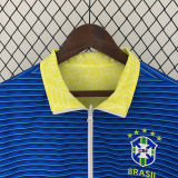 2024/25 Brazil Yellow And Blue Reversible Windbreaker 双面