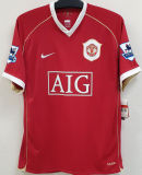 RONALDO #7 M Utd Home Retro Jersey 2006/07 (Have Patch 带双臂章 FA Premier League Font 英超字体 ) ★★