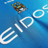 1999/2001 Man City Home Blue Retro Soccer Jersey