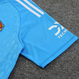 2023/24 M Utd Goalkeeper Blue Fans Soccer Jersey