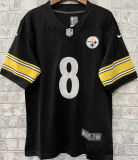 Men's Pittsburgh Steelers PICKETT # 8 Black NFL Jersey 钢人