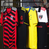 2022/23 Flamengo 1:1 Third Red Black Fans Soccer Jersey