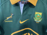 2023/24 South Africa Home Green Rugby Jersey 南非 胸前有广告