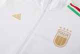 2024 Italy White Jacket Tracksuit