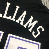 WILLIAMS # 55 KINGS Black Mitchell Ness Retro Jerseys