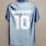 1990/91 Napoli Home Blue Retro Soccer Jersey