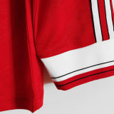 1986 M Utd Home Long Sleeve Retro Soccer Jersey