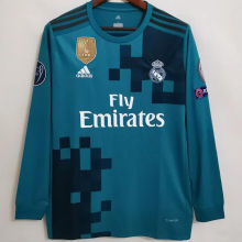 2017/18 RM 3rd Retro Long Sleeve Soccer Jersey (Have All Patch 2017+12 全臂章)