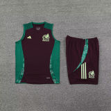 2025 Mexico Brown Vest Training Jersey(A Set)