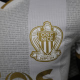 2024/25 Nice Away White Player Version Soccer Jersey