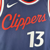 2024/25 Clippers GEORGE #13 Sapphire Blue NBA Jerseys