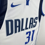 2025 Mavericks THOMPSON #31 White NBA Jerseys