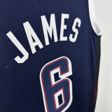 2025 Team USA JAMES #6 Sapphire Blue NBA Jerseys