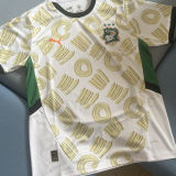 2024/25 Ivory Coast Away White Fans Soccer Jersey