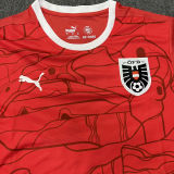 2024/25 Austria Home Red Fans Soccer Jersey