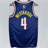 2024 Nuggets WESTBROOK #4 Sapphire Blue NBA Jersey